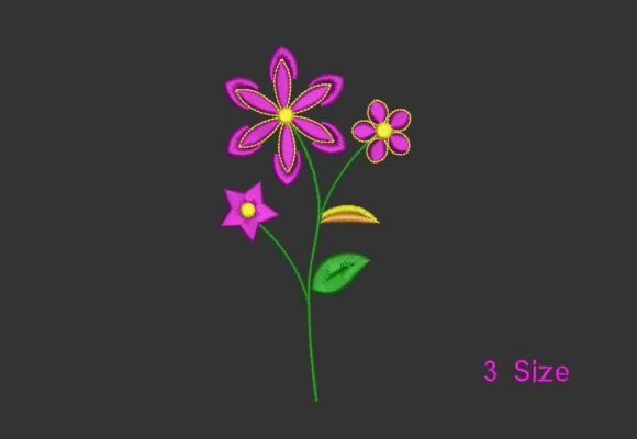 Lovely Floral Branch Embroidery Design