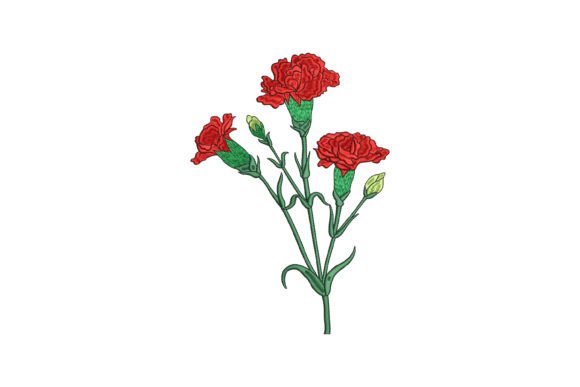Red Carnation Embroidery Review
