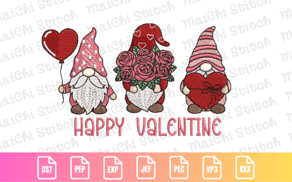 Valentine Gnome Trio